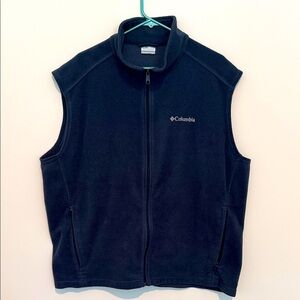 Columbia Dark Blue Sleeveless Fleece Vest